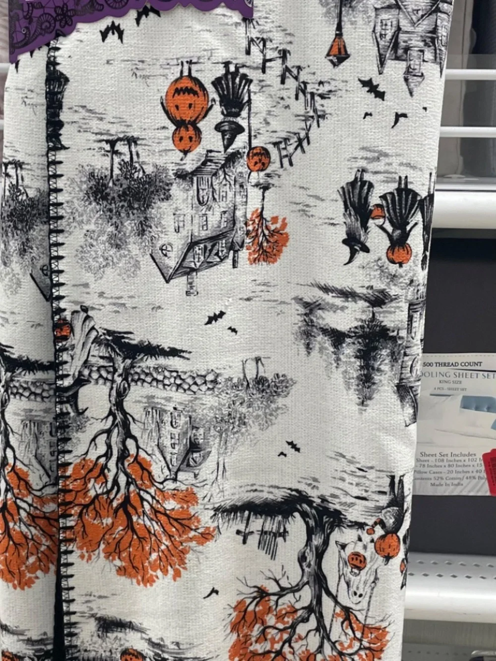 NEW Nicole Miller Halloween Blanket Haunted Village Plush Cozy Fall